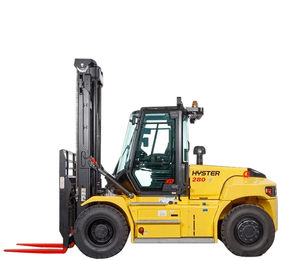Aluguel de empilhadeira a diesel de grande capacidade na Grande BH